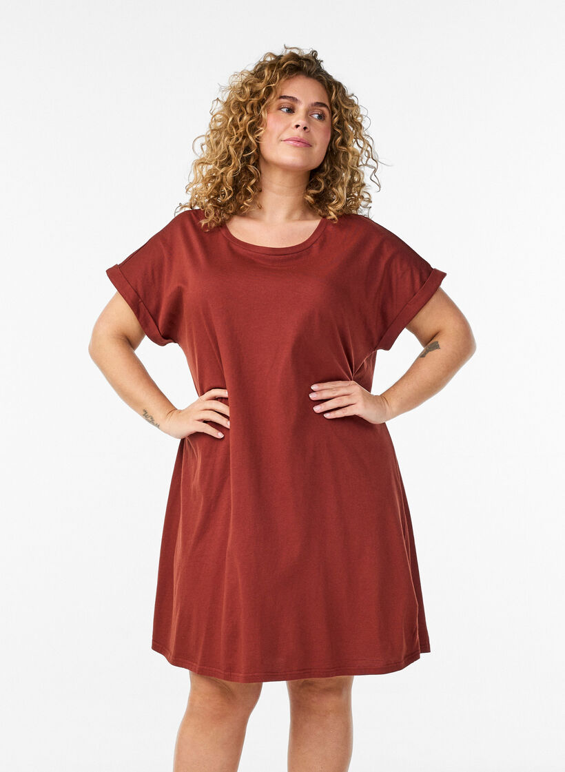 2-pack T-shirt z kr&oacute;tkim rekawem, Pomarańczowy, Model image number 0