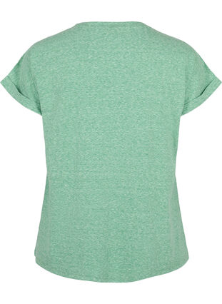 Melanzowa koszulka z krótkim rekawem, Jolly Green Mél, Packshot image number 1