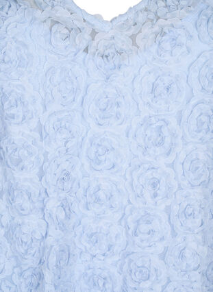 Imprezowa sukienka w kwiaty 3D, Cashmere Blue, Packshot image number 2