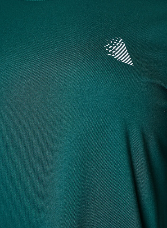 Sportowy top z rekawami 3/4, Zielony, Packshot image number 2