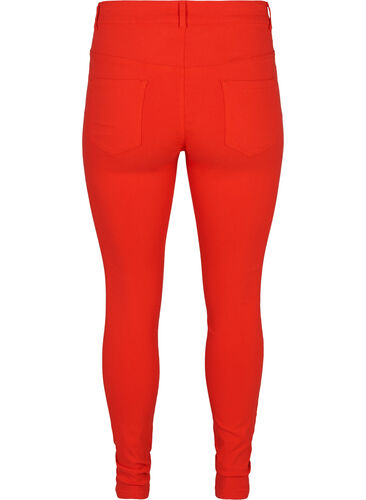 Spodnie o waskim kroju z kieszeniami, Flame Scarlet, Packshot image number 1