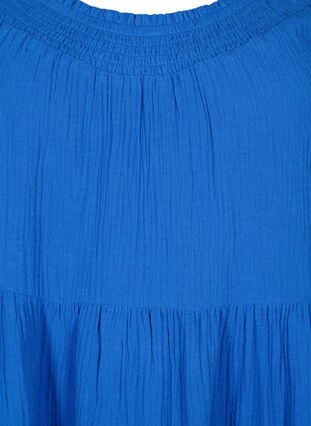 Jednolita bawelniana sukienka w kolorze tie-dye, Victoria blue, Packshot image number 2
