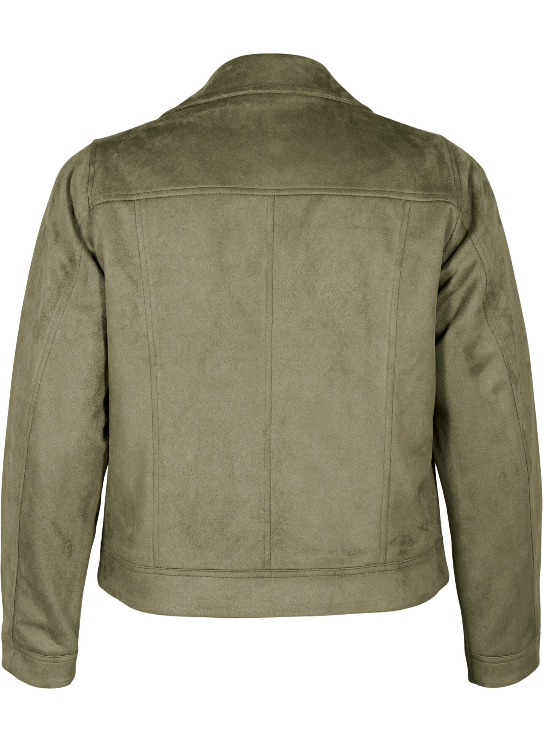 ZizziKurtka typu biker ze sztucznego zamszu, Dusty Olive, Packshot image number 1
