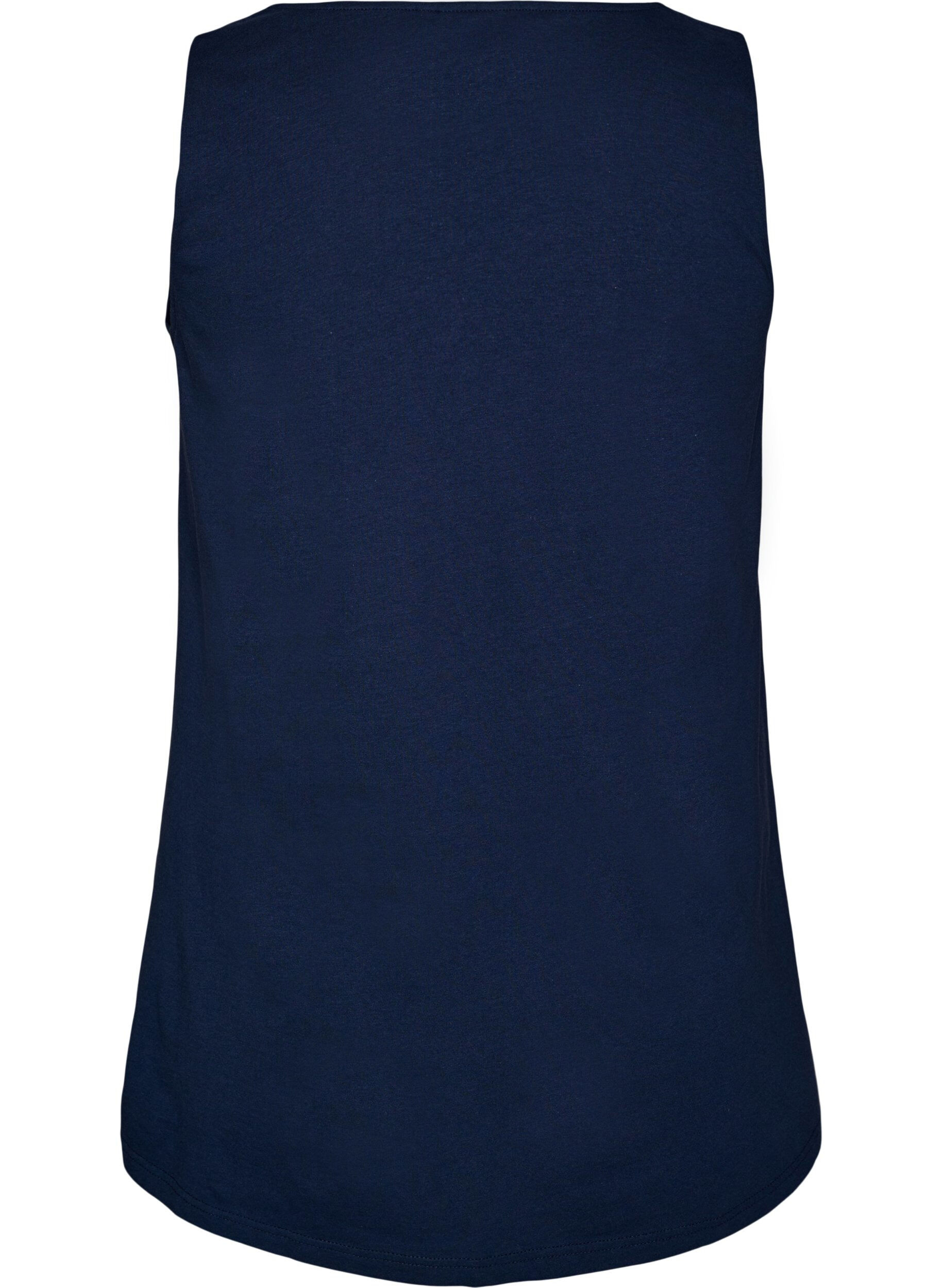 ZizziBawelniany top o&nbsp;rozszerzanym fasonie, Niebieskie, Packshot image number 1