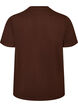 T-shirt z bawelny organicznej z nadrukiem, Brązowy, Packshot image number 1