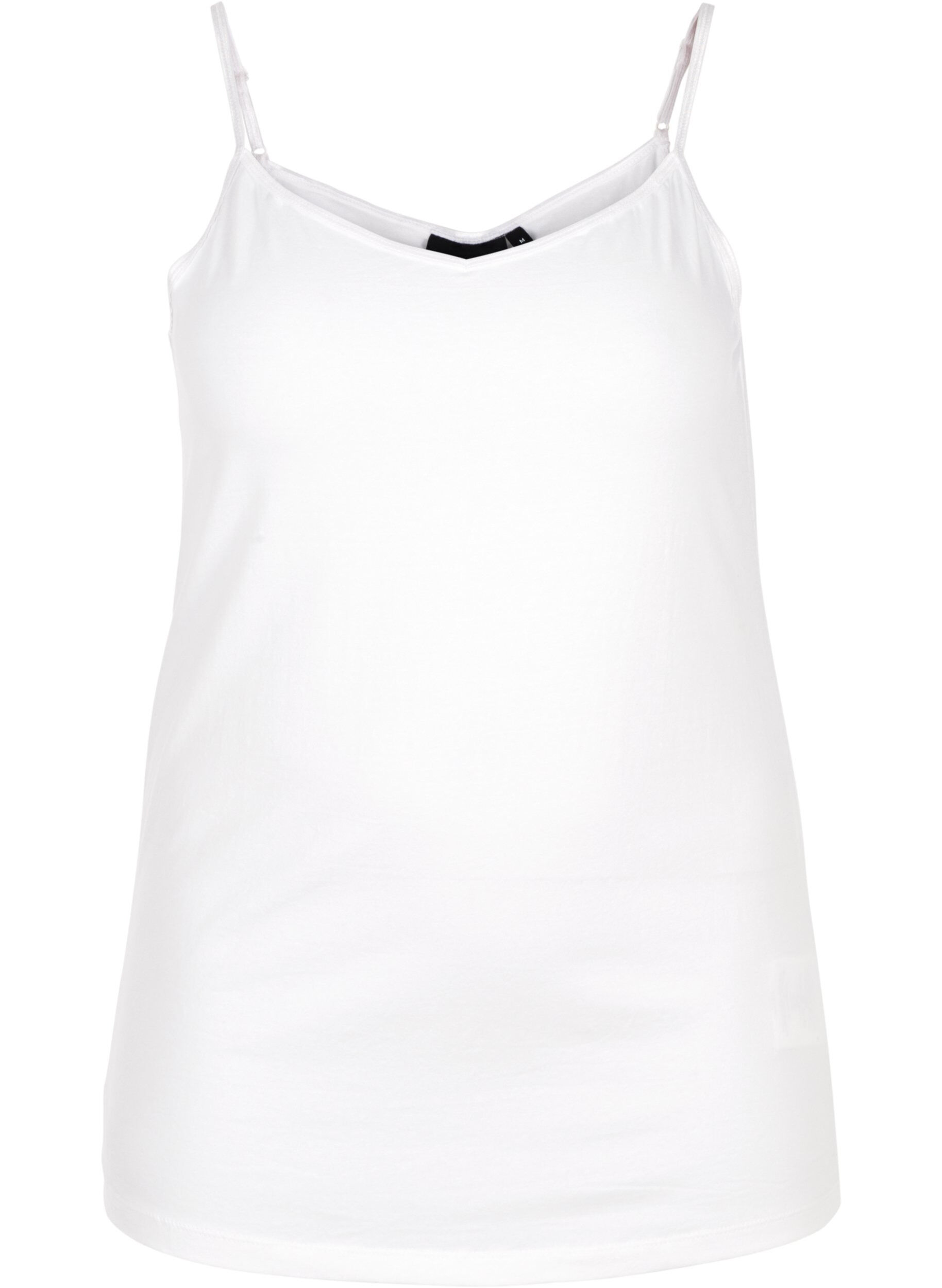 Podstawowy bawelniany top na cienkich ramiaczkach