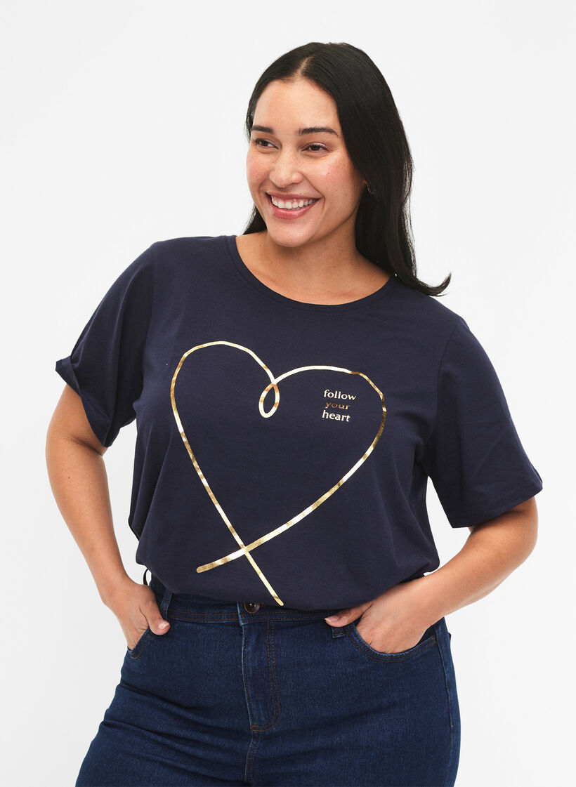 FLASH – koszulka z motywem, Navy Blazer, Model image number 0