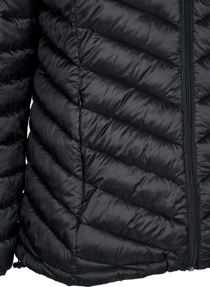 Lekka kurtka z kieszeniami, Czarne, Packshot image number 3