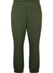 Pikowane spodnie do biegania z kieszeniami, Thyme, Packshot image number 0