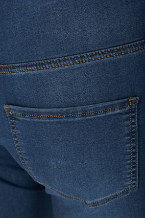 Mocno dopasowane jeansy Amy z wysokim stanem, Blue d. washed, Packshot image number 3