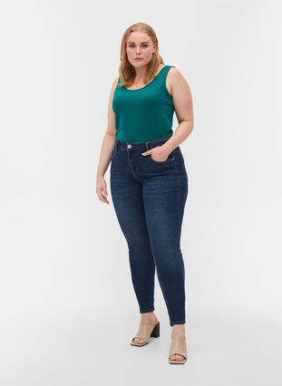 Podstawowy top, Teal Green, Model image number 2