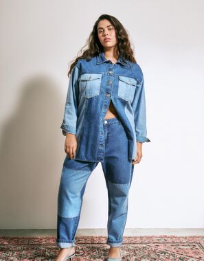 Jeansy mom fit