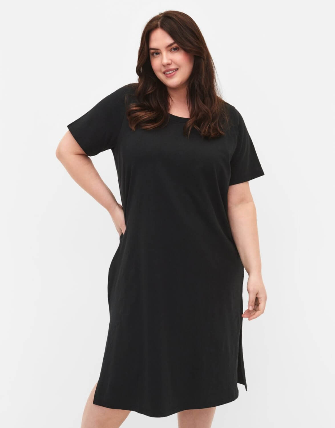 Zielone sukienki T-shirtowe